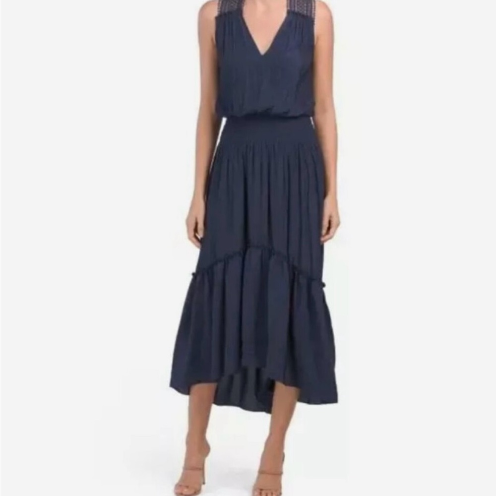NWT Women’s  Ramy Brooke Samantha Dress Size Large
Black.    Gorgeous detail